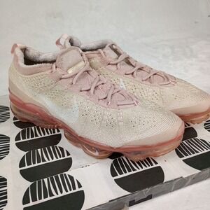 Nike Air VaporMax 2023 Flyknit Pink Oatmeal Womens Running Shoes DV6840-101